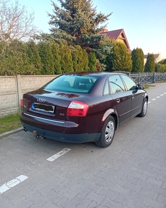 Audi A4 cena 8990 przebieg: 260000, rok produkcji 2001 z Dębno małe 79